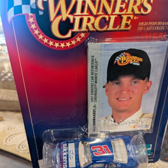 Set of Dale Earnhardt diecast racing cars winning circles - Picture 2 of 10